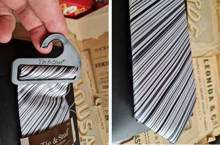 cravată nouă, de lux - GQ tie & stud italian style