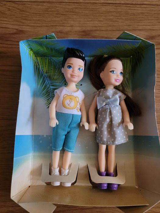 Куклы Мальчик и Девочка (высота около 15см)