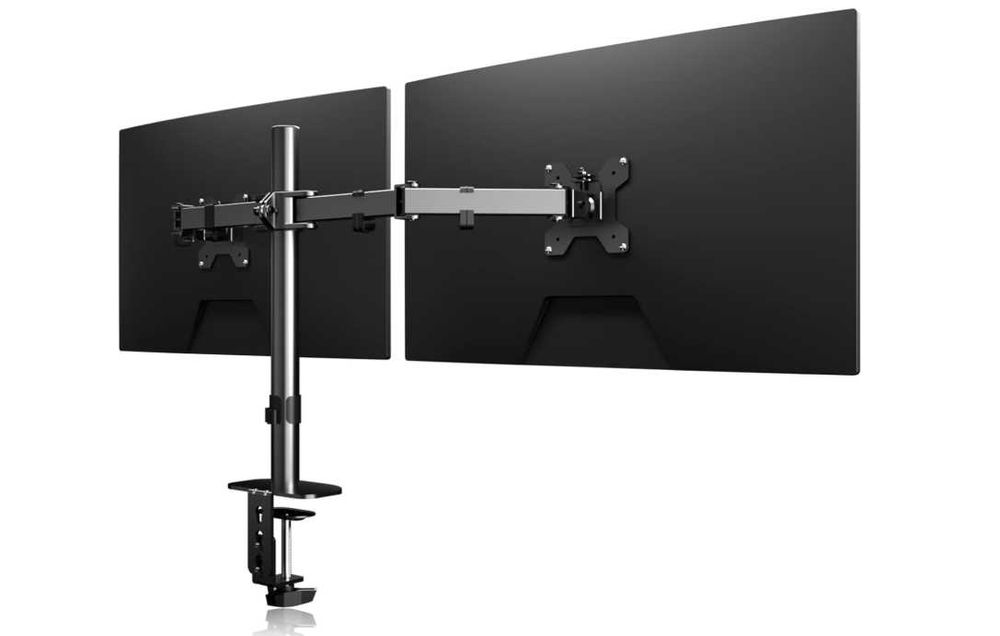 Suport de birou Suptek pentru două monitoare