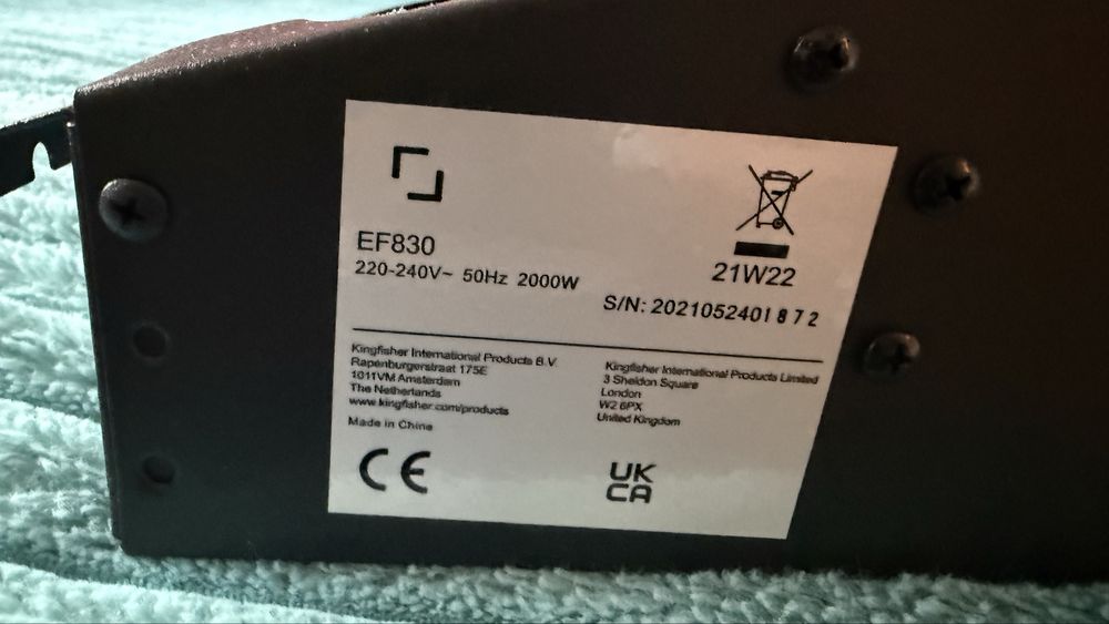 Şemineu electric decorativ Kingfisher EF830 - 2000 W