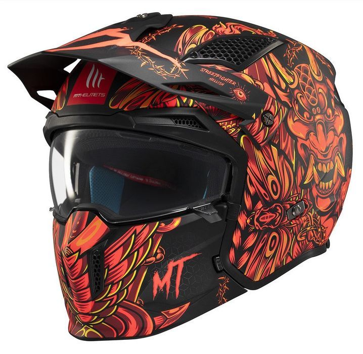 Casca Mt Helmets Streetfighter SV S B5 Hellish rosu mat