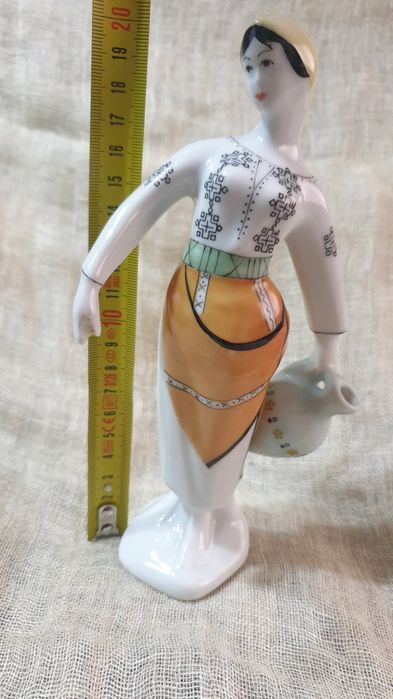 Руски ръчен часовник Полёт с аларма и Порцеланова фигура