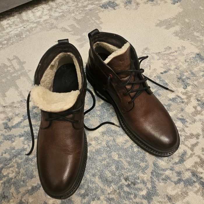 Ботинки зимние кожа