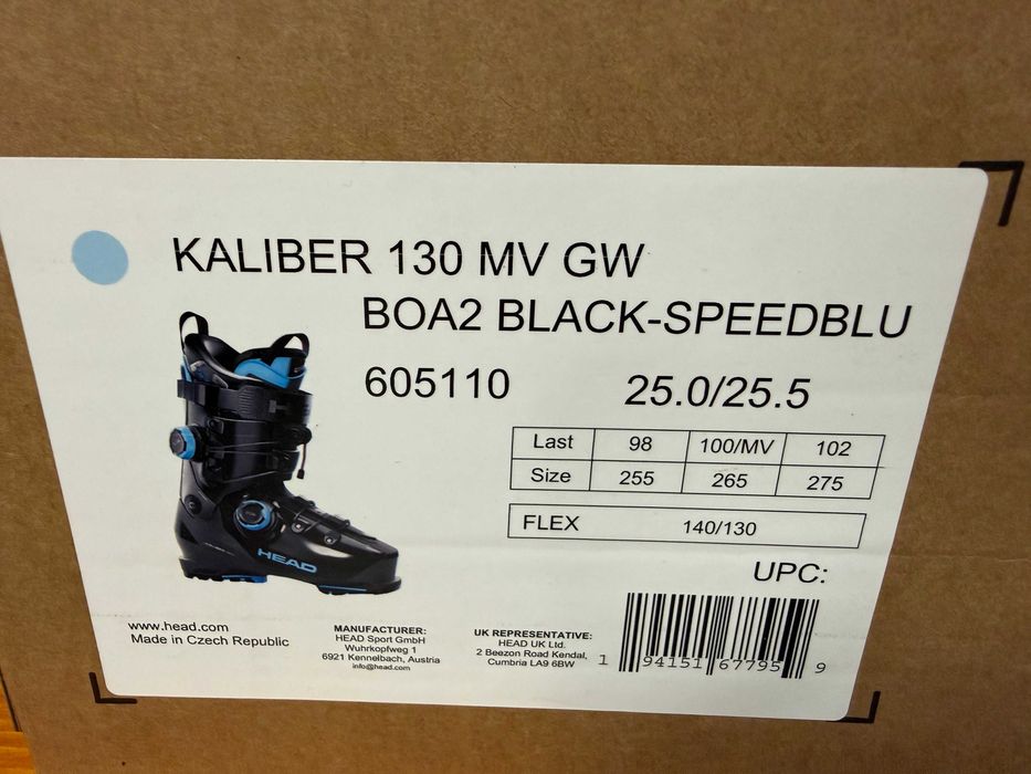 clapari test head kaliber 130 mv gw boa2 mondo 25.0/25.5 europa 39/40