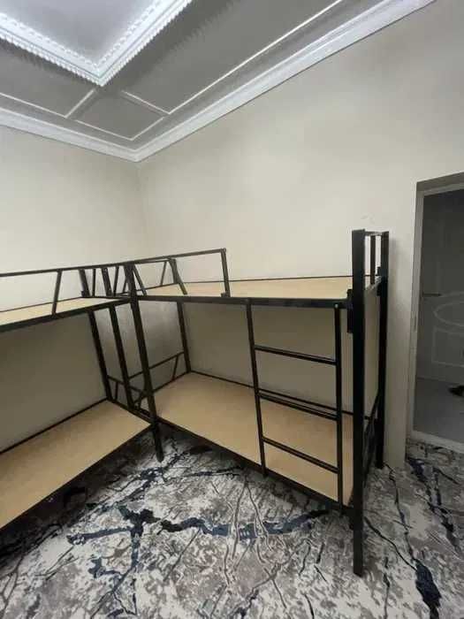 г. двухъярусная кровать из железа лофт кроват Loft krovatlar 4