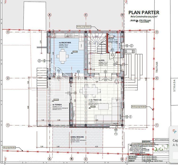 Teren intravilan 536 mp cu deschidere de 14 m –Piata Cluj