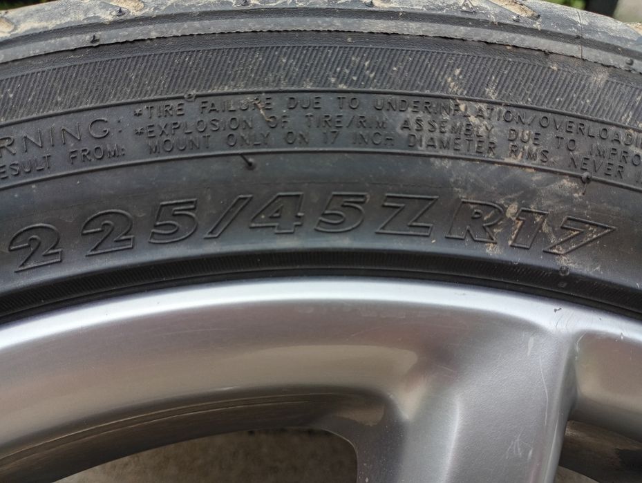 Vând 4 buc jante pe 17 wv