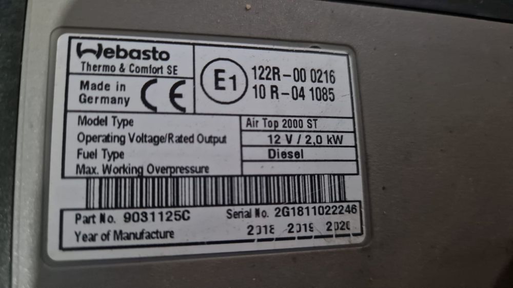 Webasto Air top 2000 st