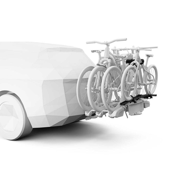 Suport biciclete Thule EasyFold 3 cu prindere pe carligul de remorcare