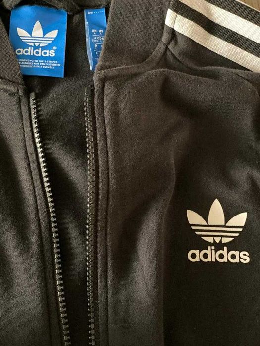 Bluza lunga ADIDAS negru, masura L.
