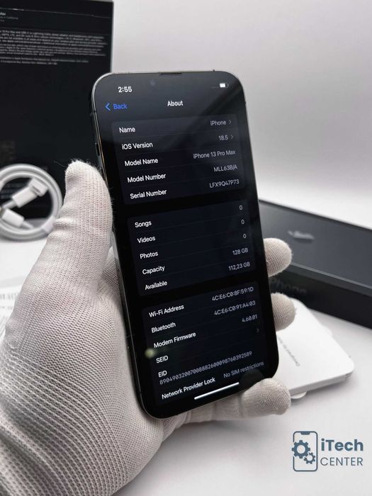 iPhone 13 Pro MAX, 128GB, Black, 100% батерия, КАТО НОВ, ГАРАНЦИЯ!
