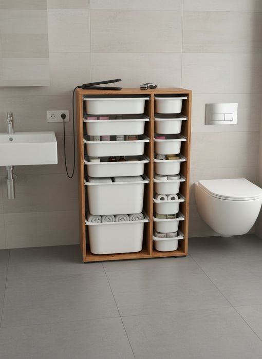 Мултифункционален Шкаф, Етажерка за играчки с 14кошници