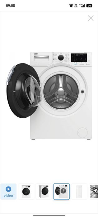 Masina de spalat rufe Beko WUE8746XWST, 8 kg, 1400 RPM, HomeWhiz, Bluetooth Remote Control, SteamCure, Motor ProSmart Inverter, Alb