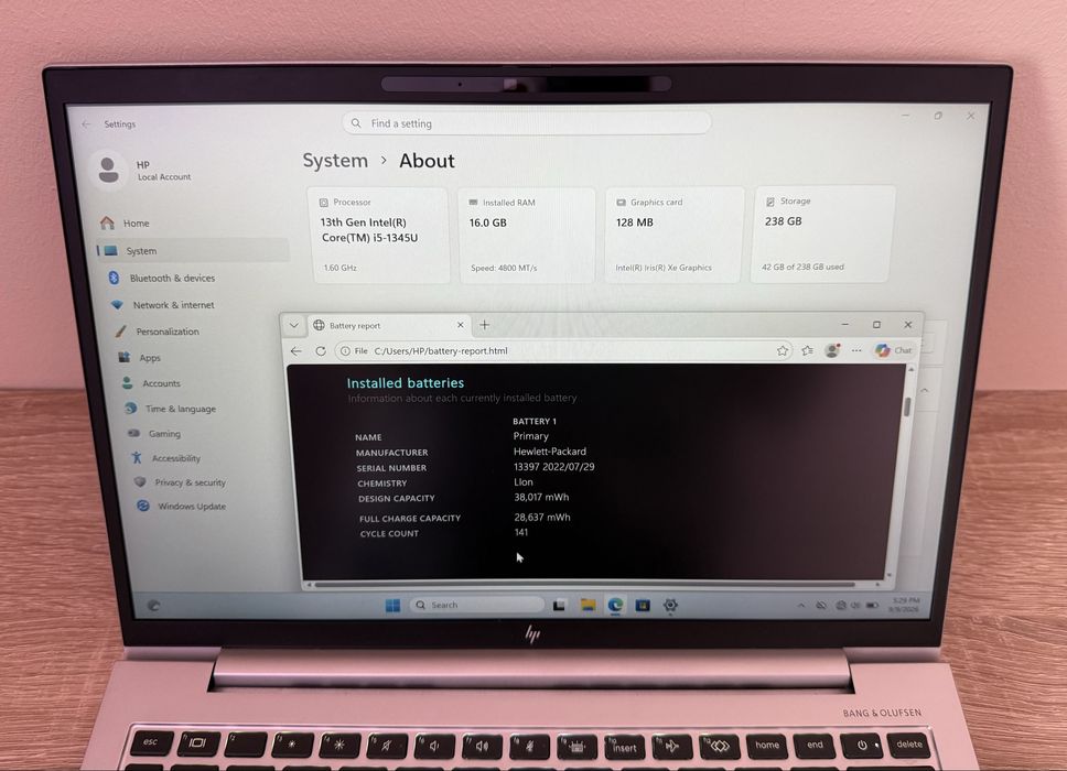HP Elitebook 830 G10 i15 1345U - LTE Cellular 16GB 256GB Ultraportabil