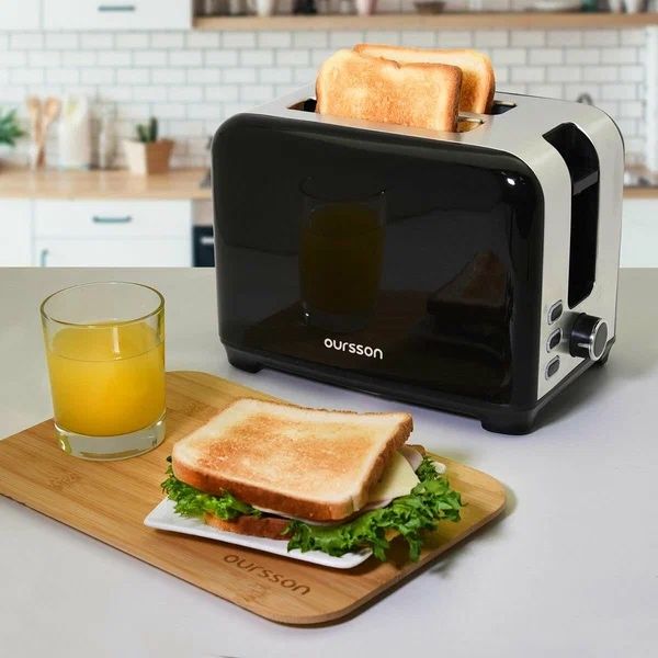 Тостер Oursson TS2120/BL, мощность 930 Вт, 7 режимов