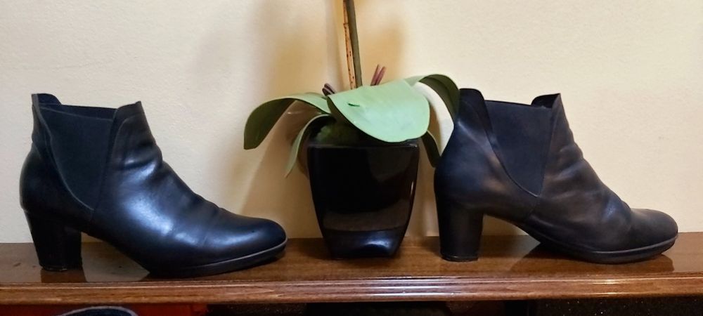 Кожаные Ботильоны Ботинки 38р Использования.