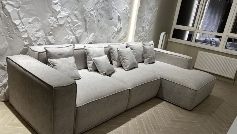 Диван раскладной серый