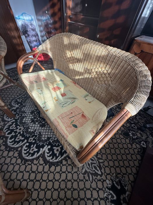 Set complet din rachita de gradina sau terasa