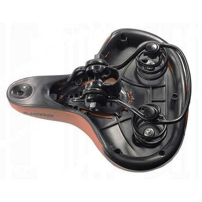 Универсална седака за велосипед LEOSHI, Въздушен отвор, Черна и Кафява