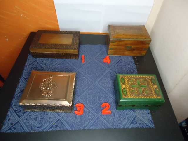 8 ретро дървени кутии за цигари,бижута,лекарства,табакери и др,