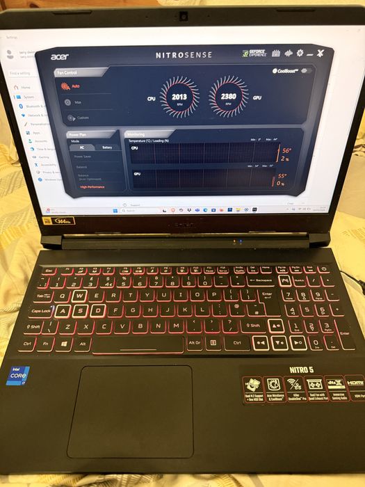 Laptop Gaming Acer Nitro 5 I7/RTX 3060/16GB RAM/1 TB/ 144Hz