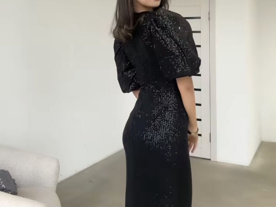 Платье вечерный черный