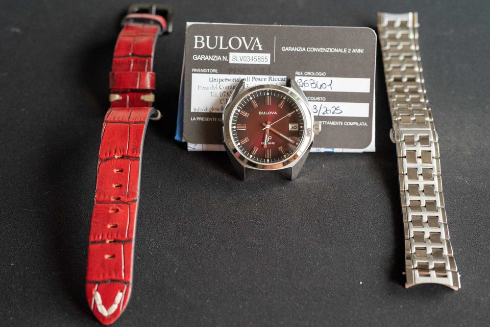 Bulova Jet Star roșu – ref. 96B401 | Full set