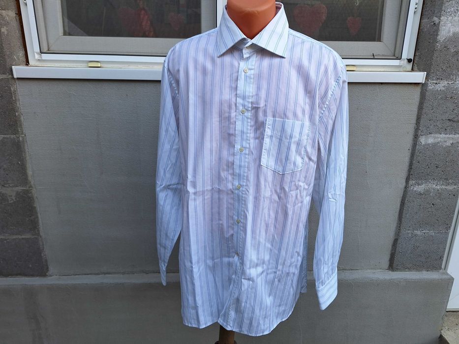 Jacques Britt blue | bust 136 cm | camasa barbat mar. 56 | XL - XXL