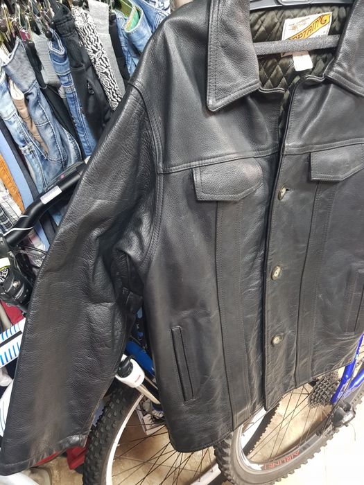 Мъжко палт чиста кожа