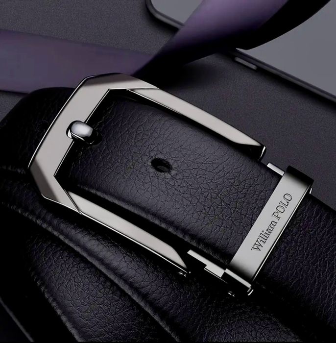 Мъжки официален колан за панталони WilliamPOLO* Естест. кожа /Промоция