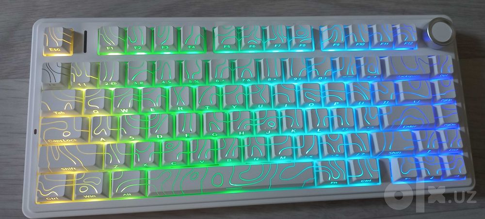 Клавиатура AULA  F75 BLACK CONTUR +WHITE CONTUR- оригинал