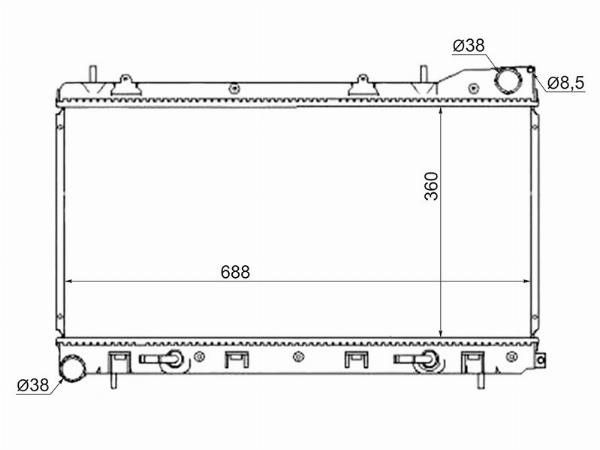 Радиатор  Subaru Forester