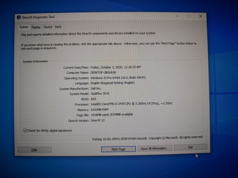 Компютър Dell optiplex 3010