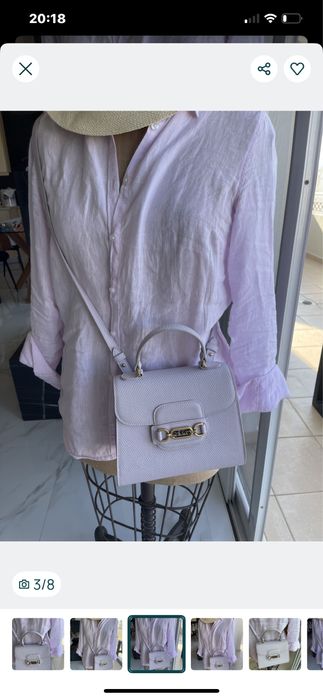 Чанта Pinko естествена кожа