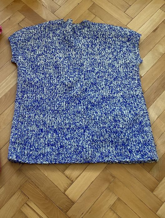 Ръчно плетен вълнен дамски елек. Размер L/ХL