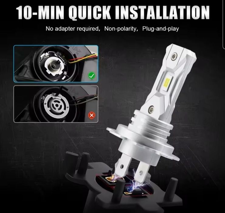 LED h7 12v 3w 6000k