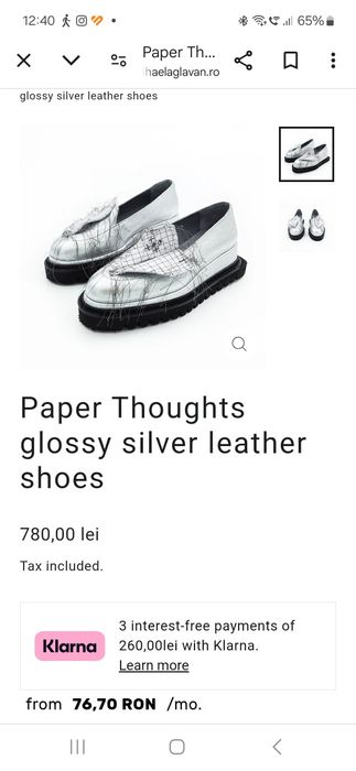 Pantofi piele Mihaela Glavan