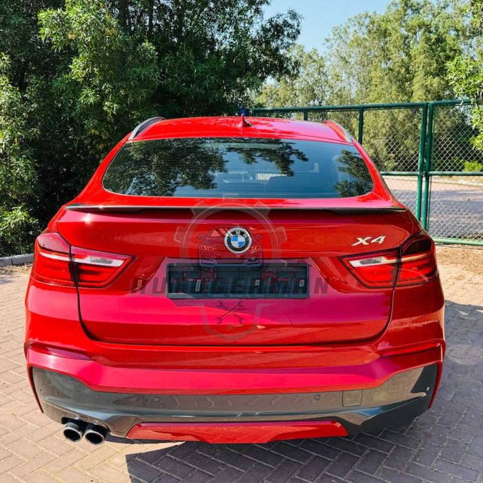 Лип спойлер за BMW X4 F26 багажник M style Х4 Ф26 черен гланц