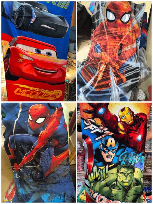 Пляжные махровые полотенца для мальчиков и девочек. 70 на 140 см