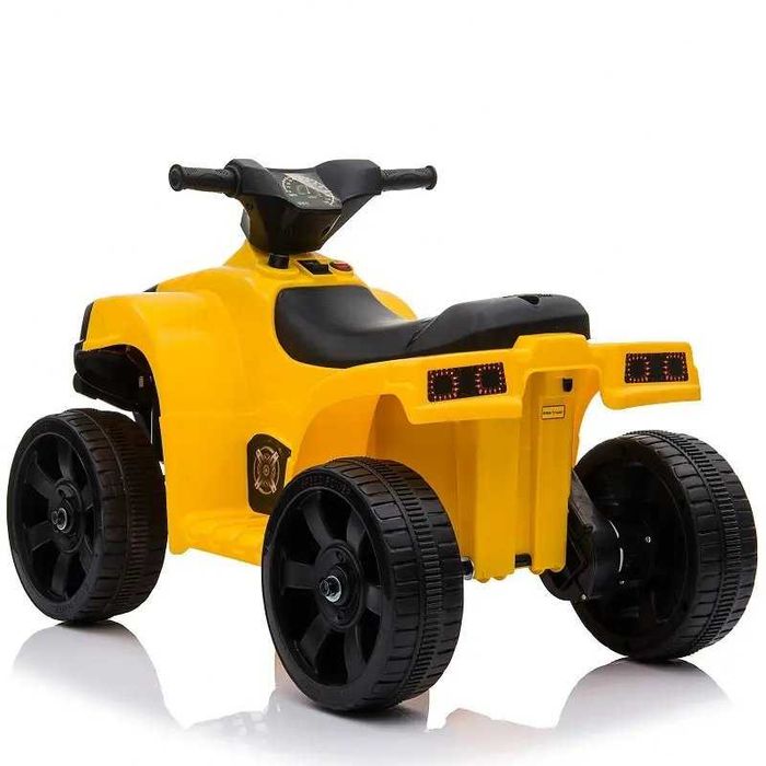 Atv electric pentru copii Nichiduta  6V 30W cu sunete si lumini, roti late si rezistente, suport picioare lat