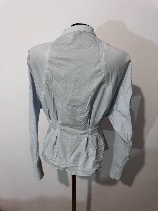 Рубашка блузка голубая