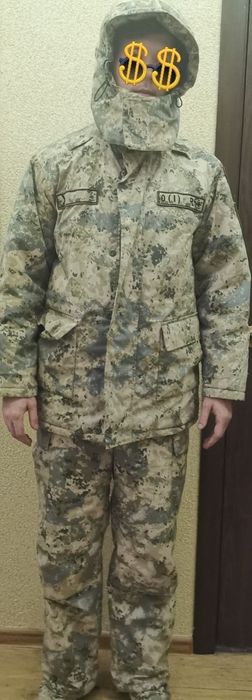 Зимний военный бушлат.