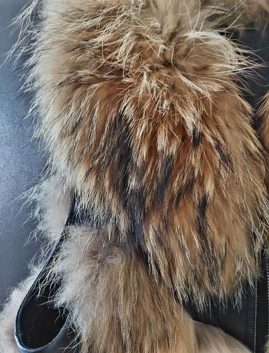 Елек от естествен косъм и кожа