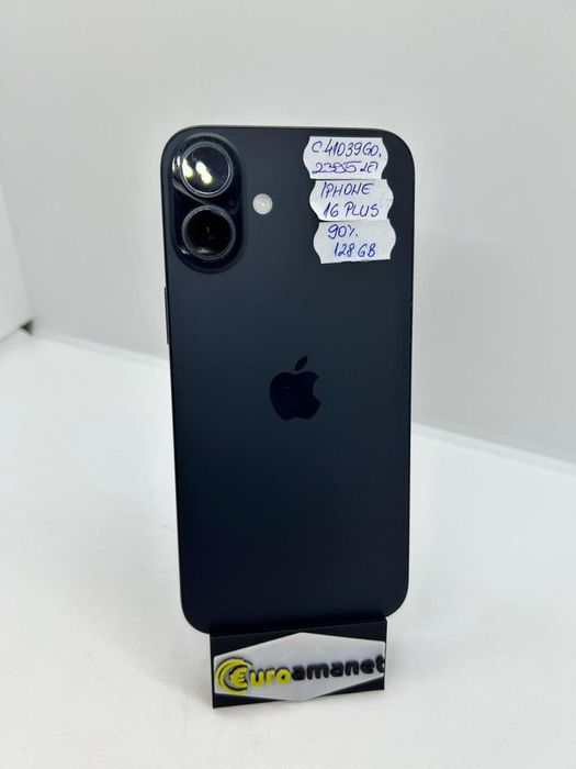 Telefon mobil Apple iPhone 16 Plus, 128GB, 5G, Black -D-