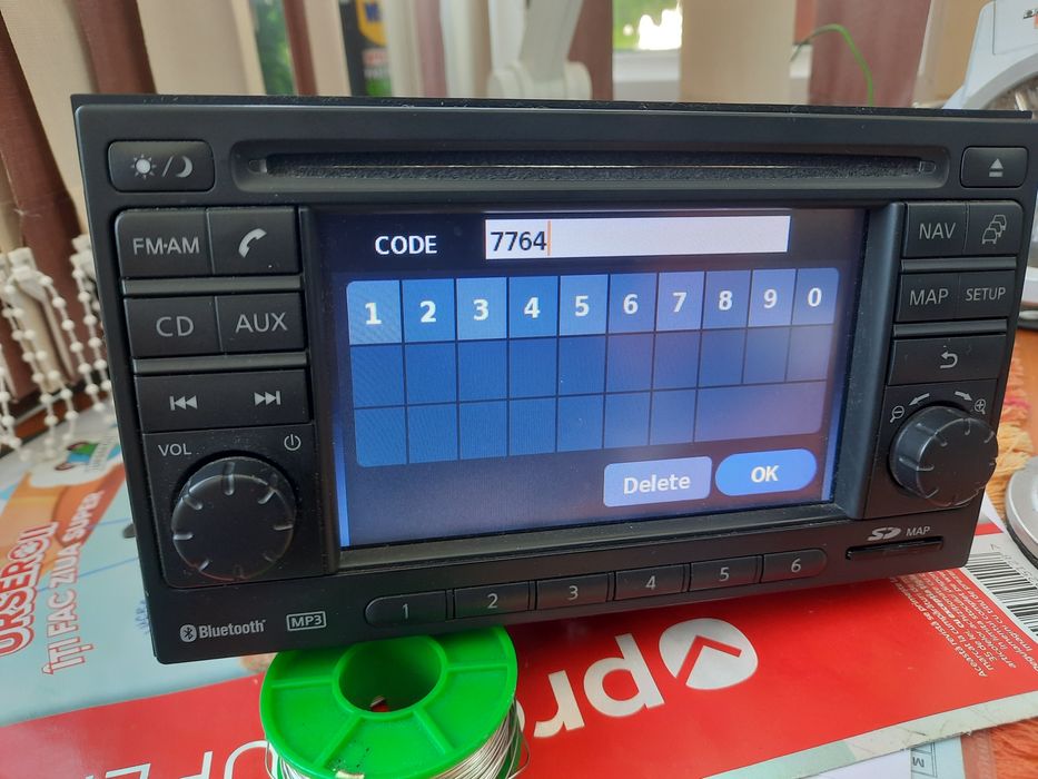 Decodare PIN Safe nissan qashqai navigatiii