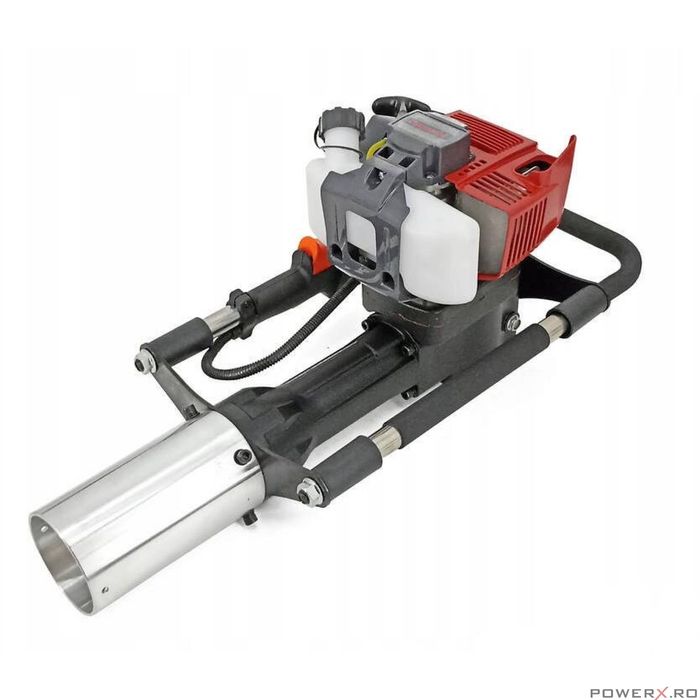 Masina batut si infip stalpi gard, pe benzina, motor in 2 timpi,