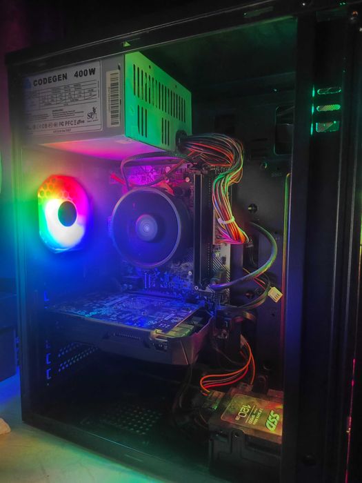 Бюджетен геймърски компютър GTX 1050 Ti, AMD RYZEN 3 3200G, 16GB RAM