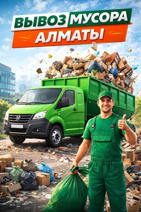 Газель вывоз мусора Алматы