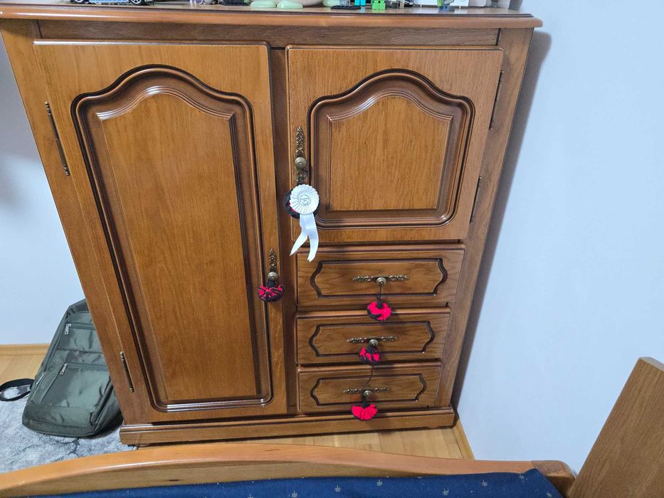 Vand sifonier lemn 4 usi + comoda 2 usi