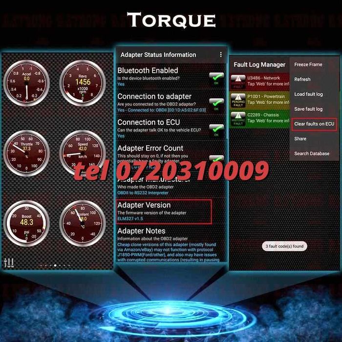 Tester Elm327 Full Torque 2020 Profesional Bluetooth V21 Obd2 Auto